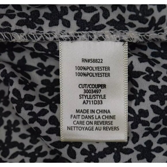 MAX STUDIO FLORAL CUT OUT FRONT PEPLUM BLOUSE TOP - Picture 7 of 7